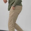 SOFT LINEN LOOK bež pantalone
