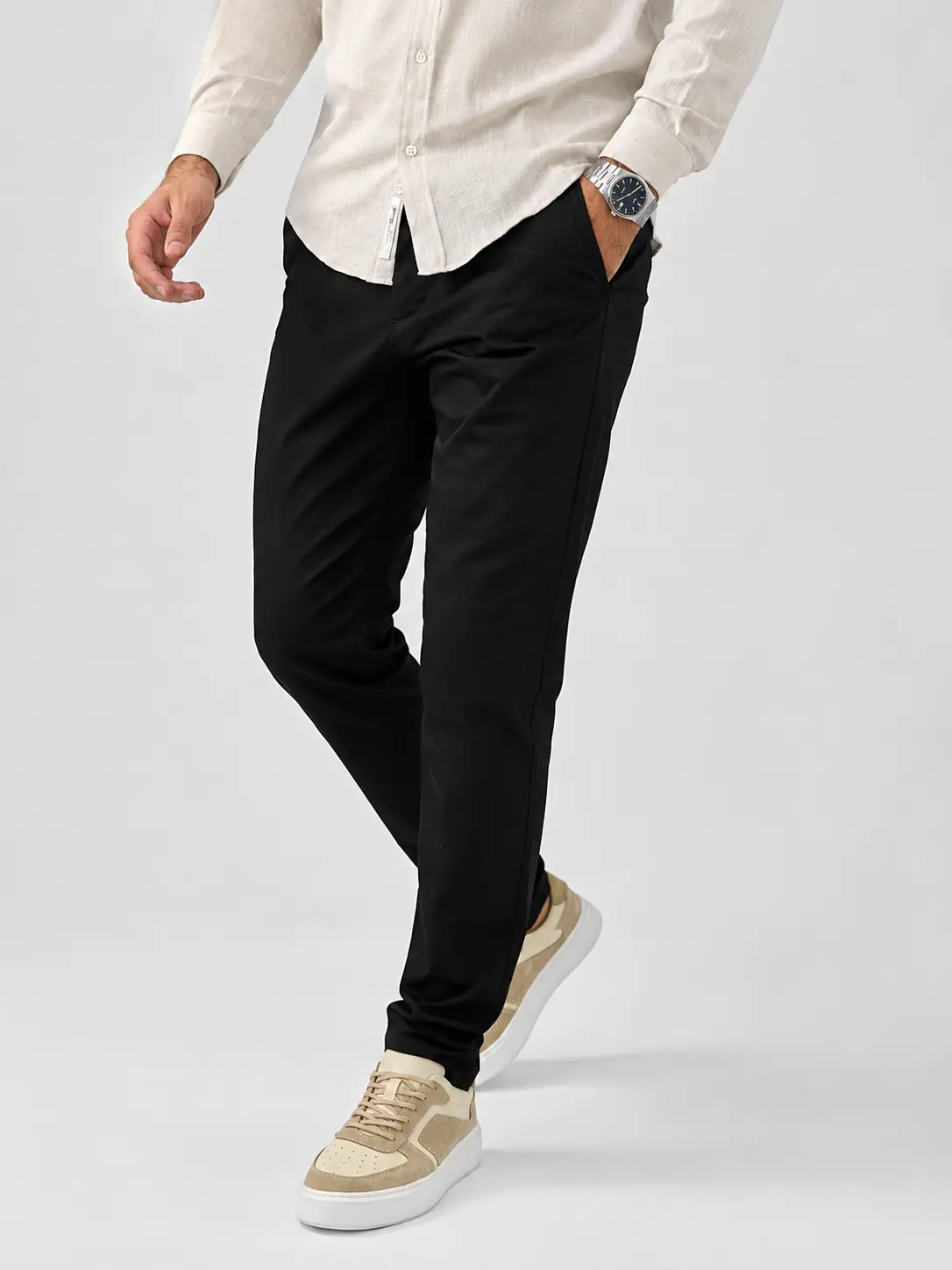 MOTION SUMMER PANTALONE 50262 crna boja