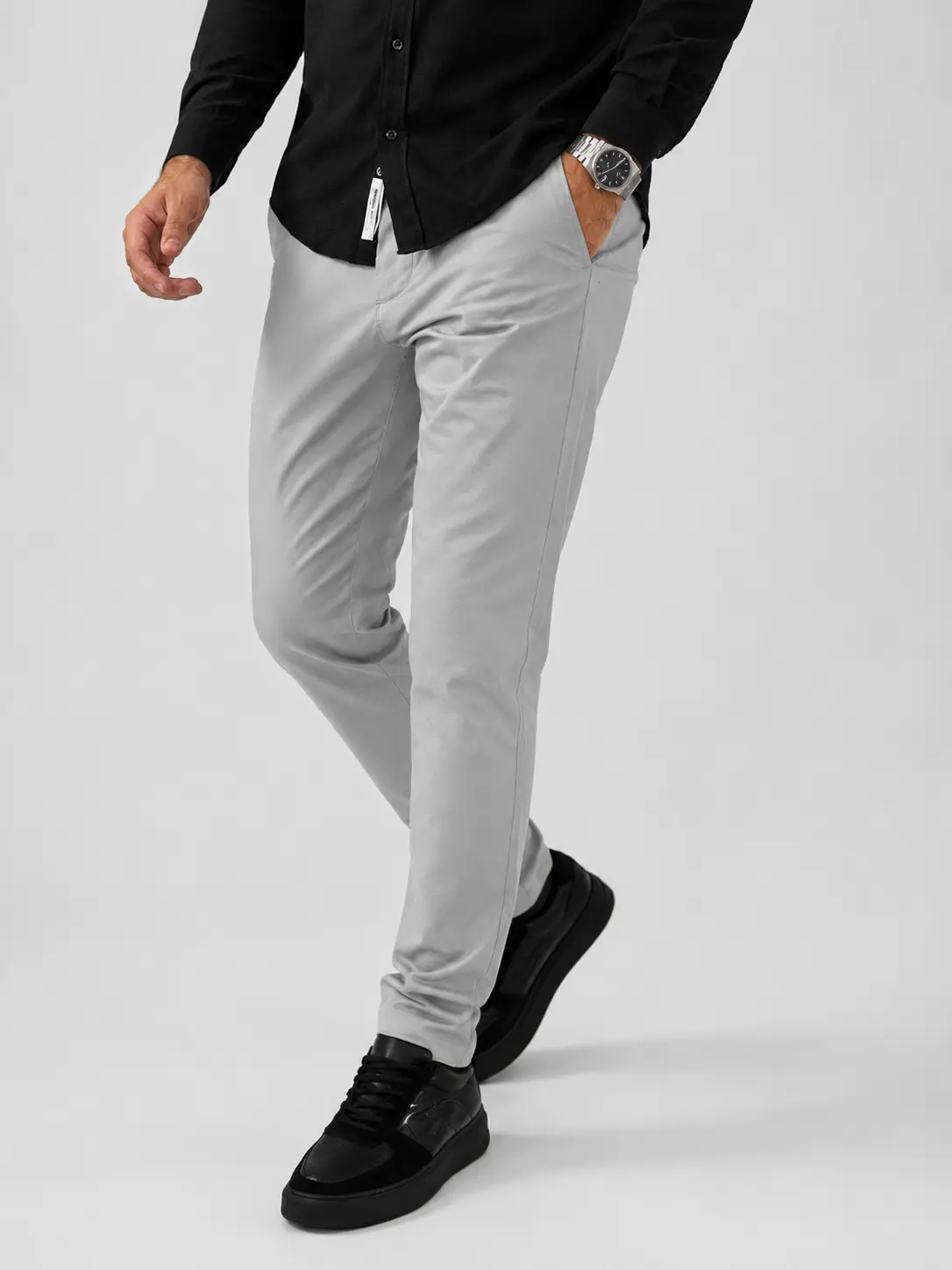 MOTION SUMMER PANTALONE 50262 siva boja