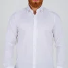 Klasična bela muška slim fit košulja od egipatskog pamuka, neizostavan deo svake garderobe.
