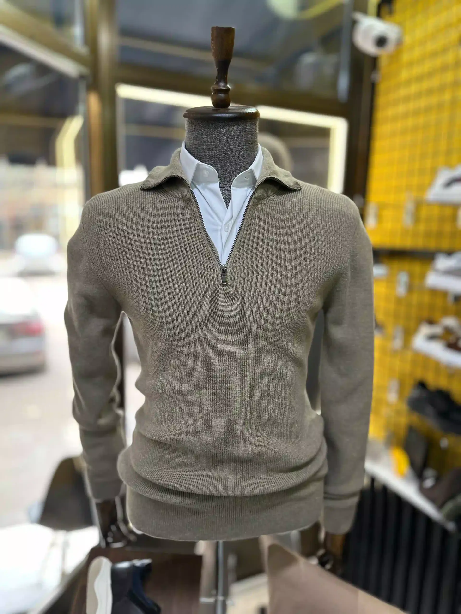 MUŠKI HALF ZIP OLD MONEY DŽEMPER 251452