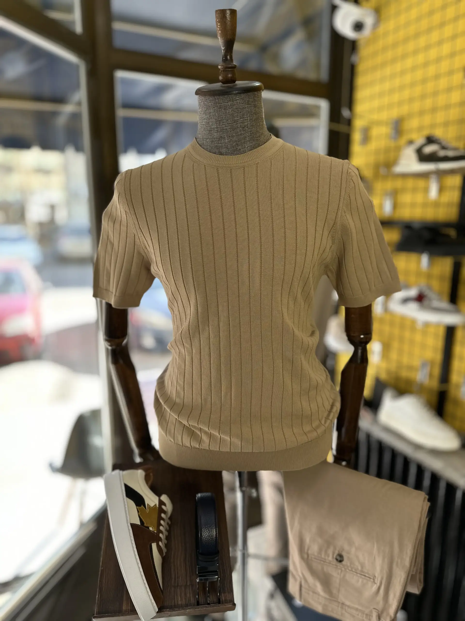MUŠKA OLD MONEY MAJICA – RIBBED DEZEN 4640