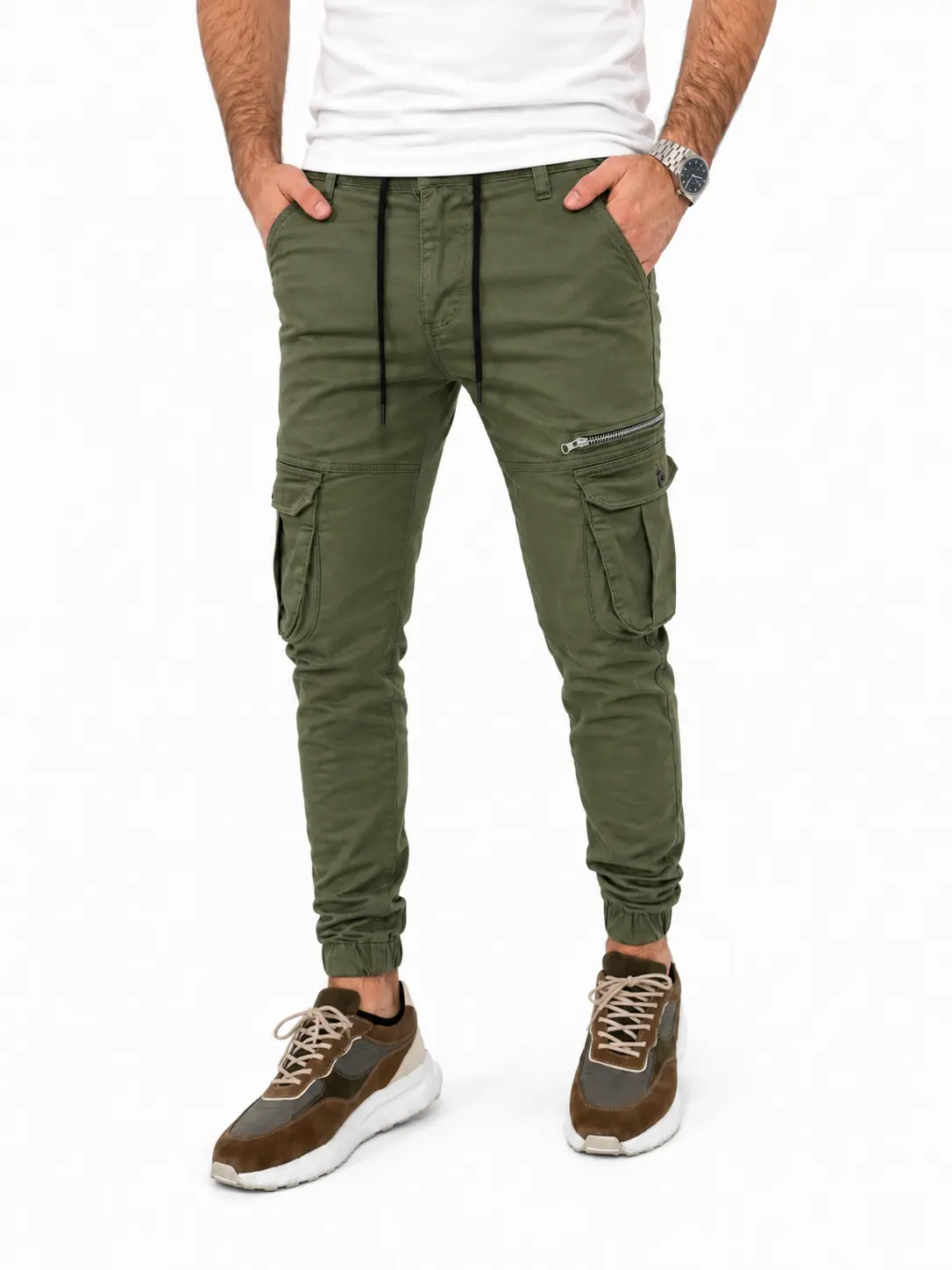 MUŠKE KARGO PANTALONE – SLIM FIT DŽEPARICE 2565