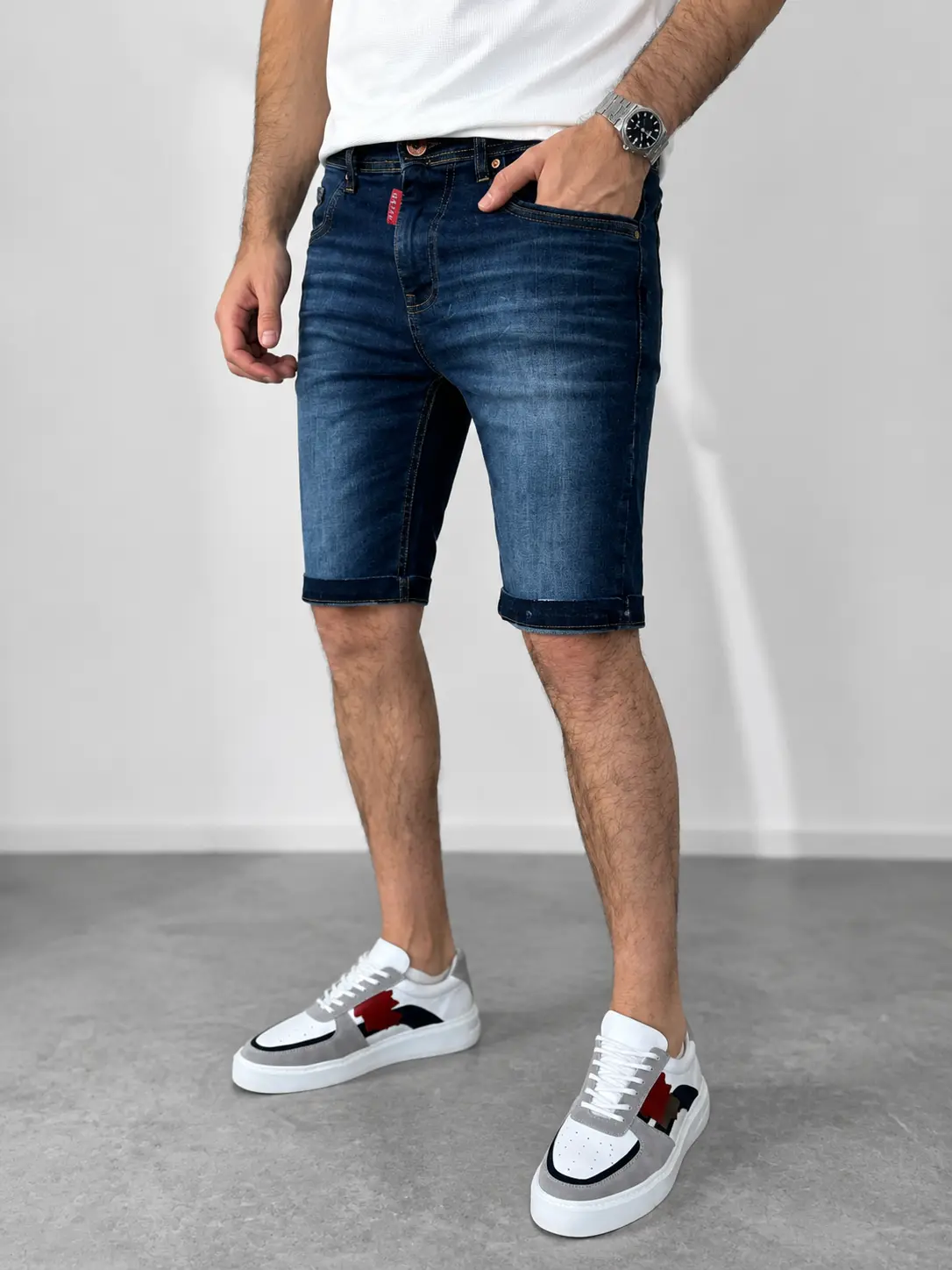 MUŠKE TEKSAS BERMUDE SLIM FIT – STRETCH DENIM 26-1700