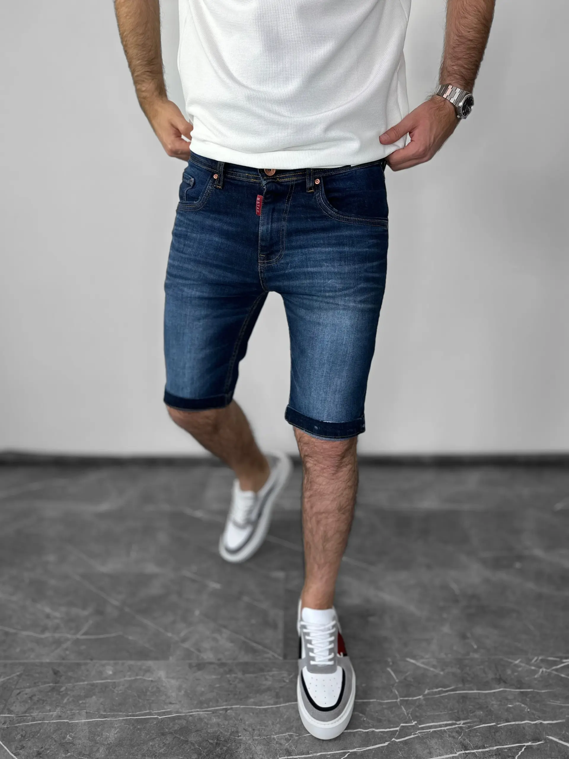 MUŠKE TEKSAS BERMUDE SLIM FIT – STRETCH DENIM 26-1700